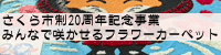 さくら市制20周年記念事業 みんなで咲かせるフラワーカーペット